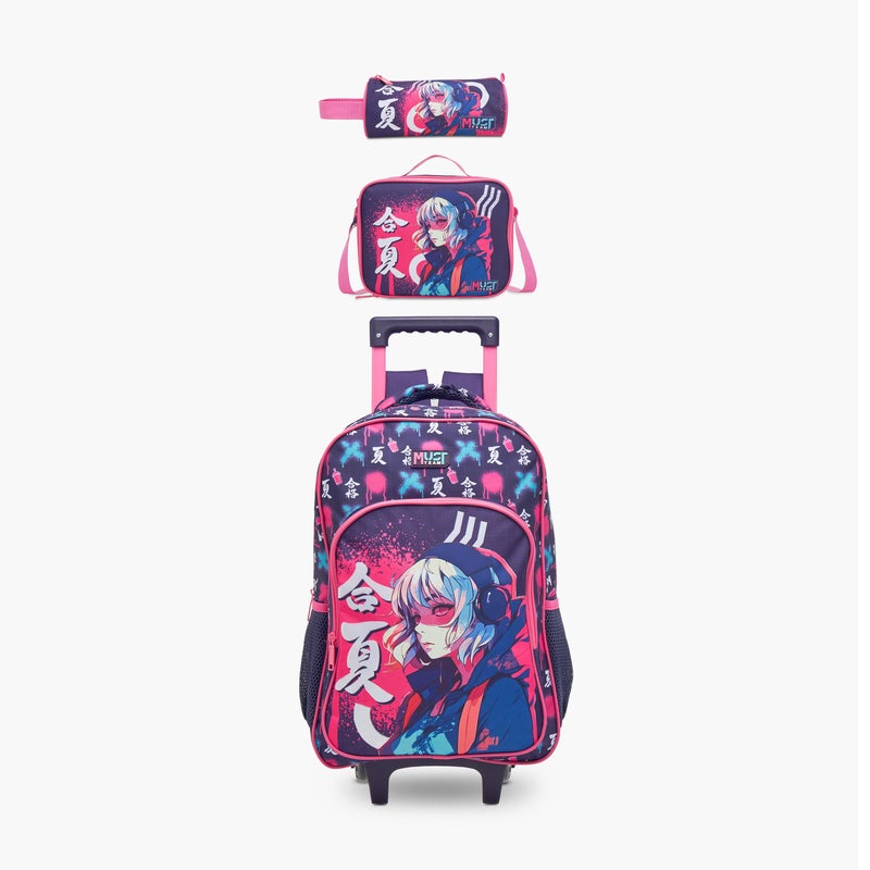 Must Trolley-Girl Punk-16In-Set Of 3-Age 5-8 (Polyester) Purple \ 43X30X13 - Image 1